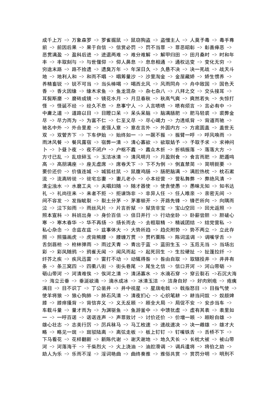 成语接龙800个_第2页
