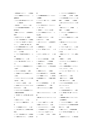 大专生药学的重点总结