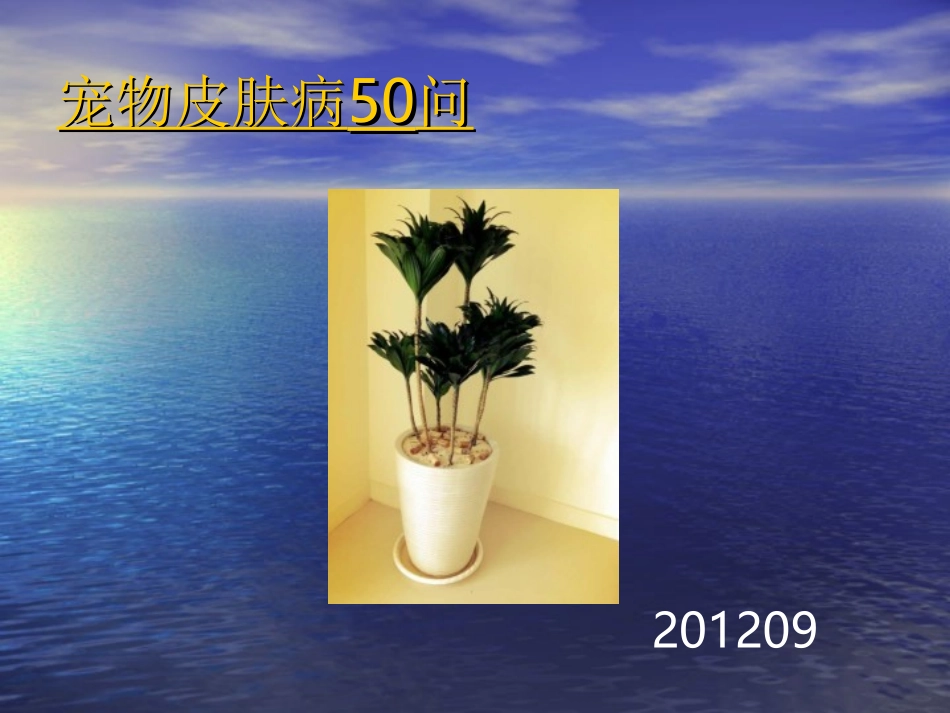 宠物皮肤病50问_第1页