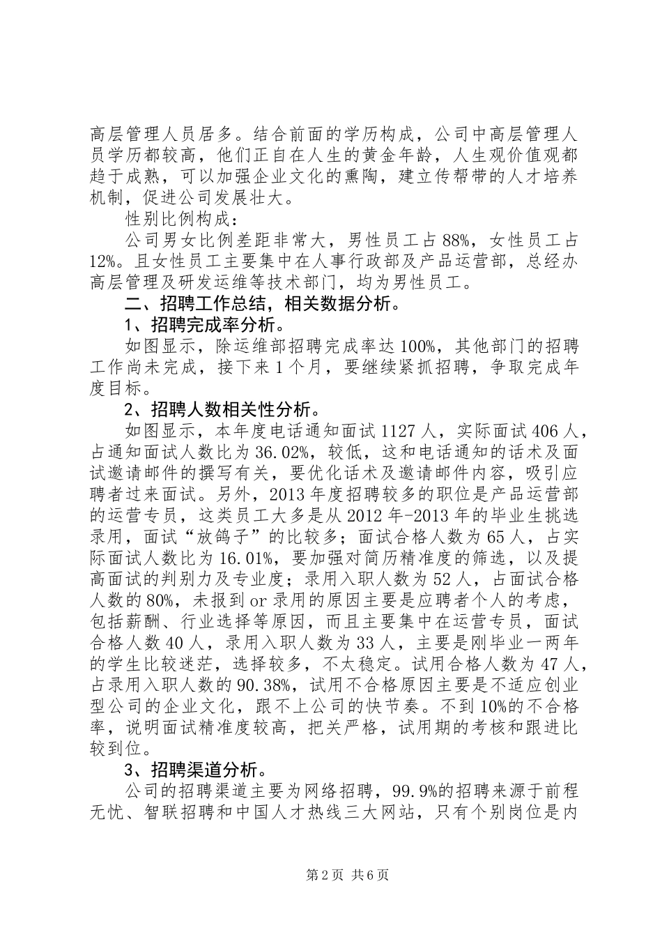 人力资源部工作总结_第2页