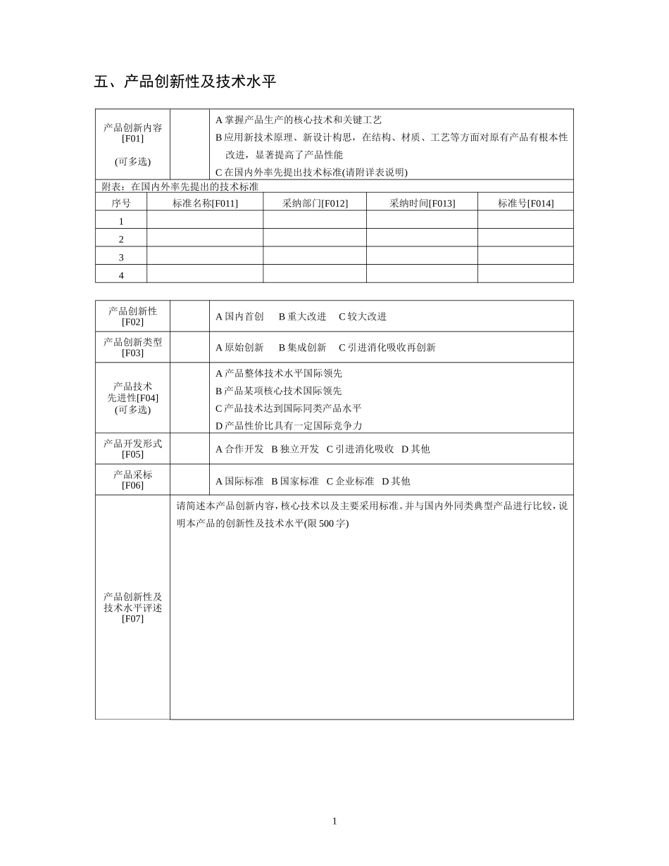 产品创新性及技术水平_第1页