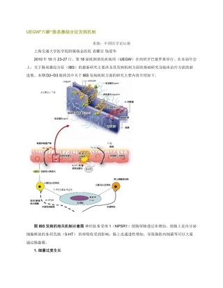肠易激综合征发病机制