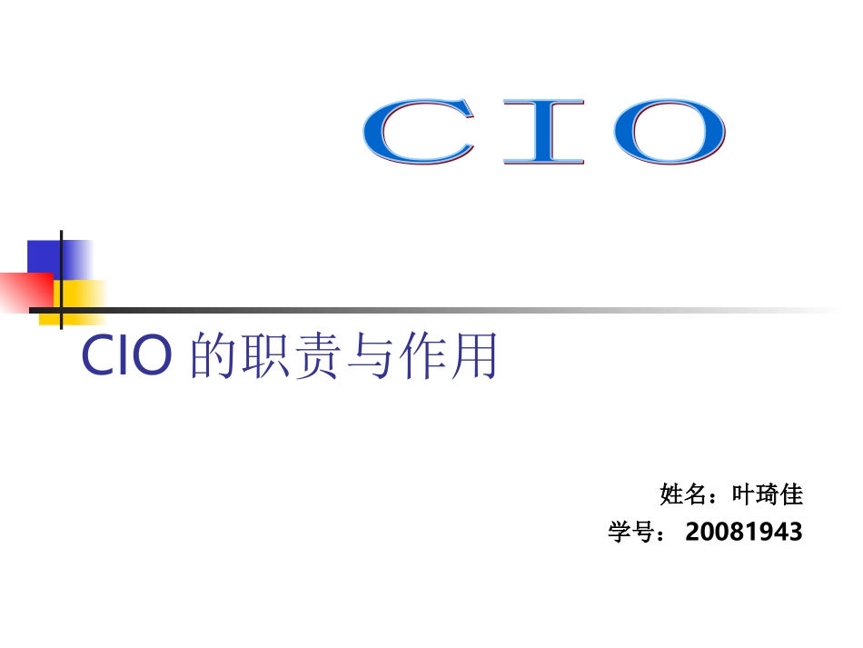 CIO的职责与作用_第1页
