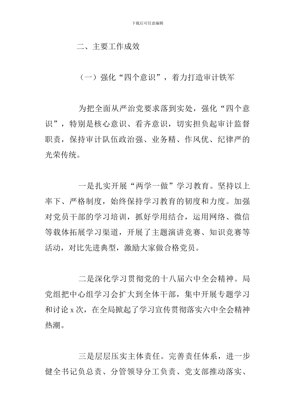 审计局2024年工作总结及下半年工作要点_第3页