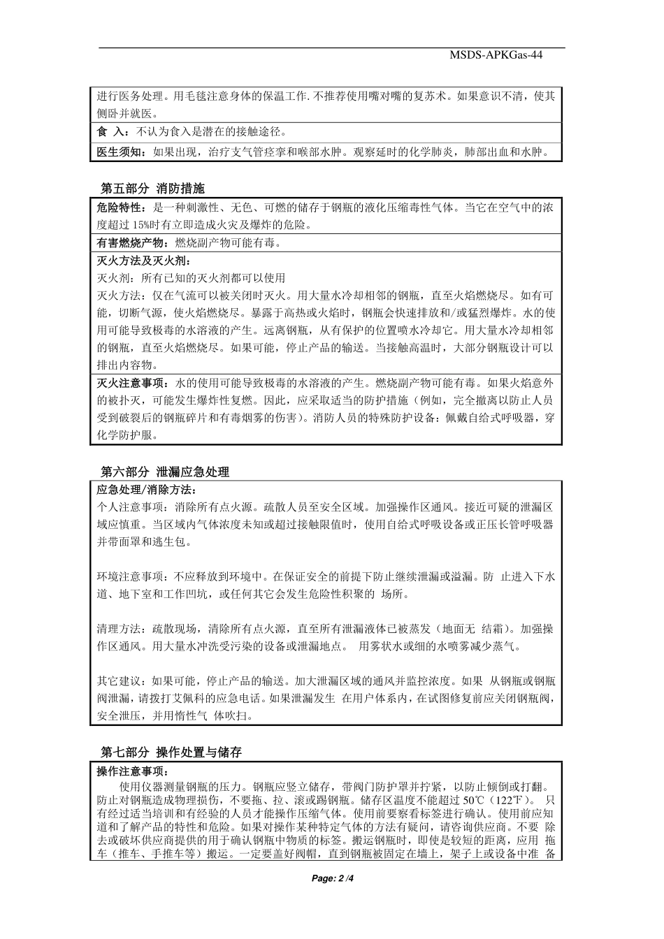 MSDS -ND3氘氨_第2页