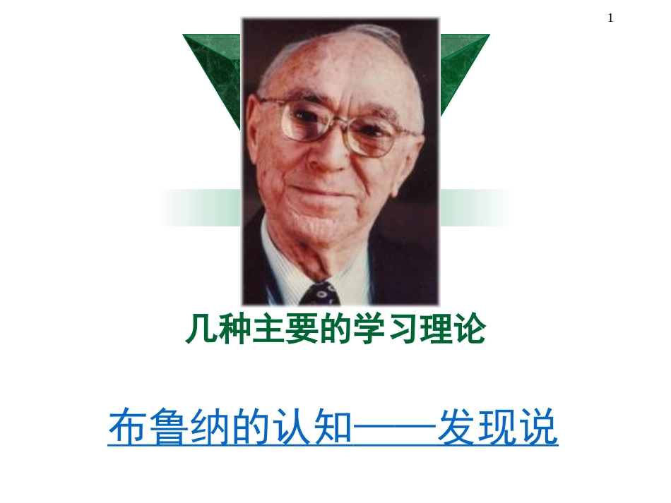 布鲁纳的认知——发现说_第1页