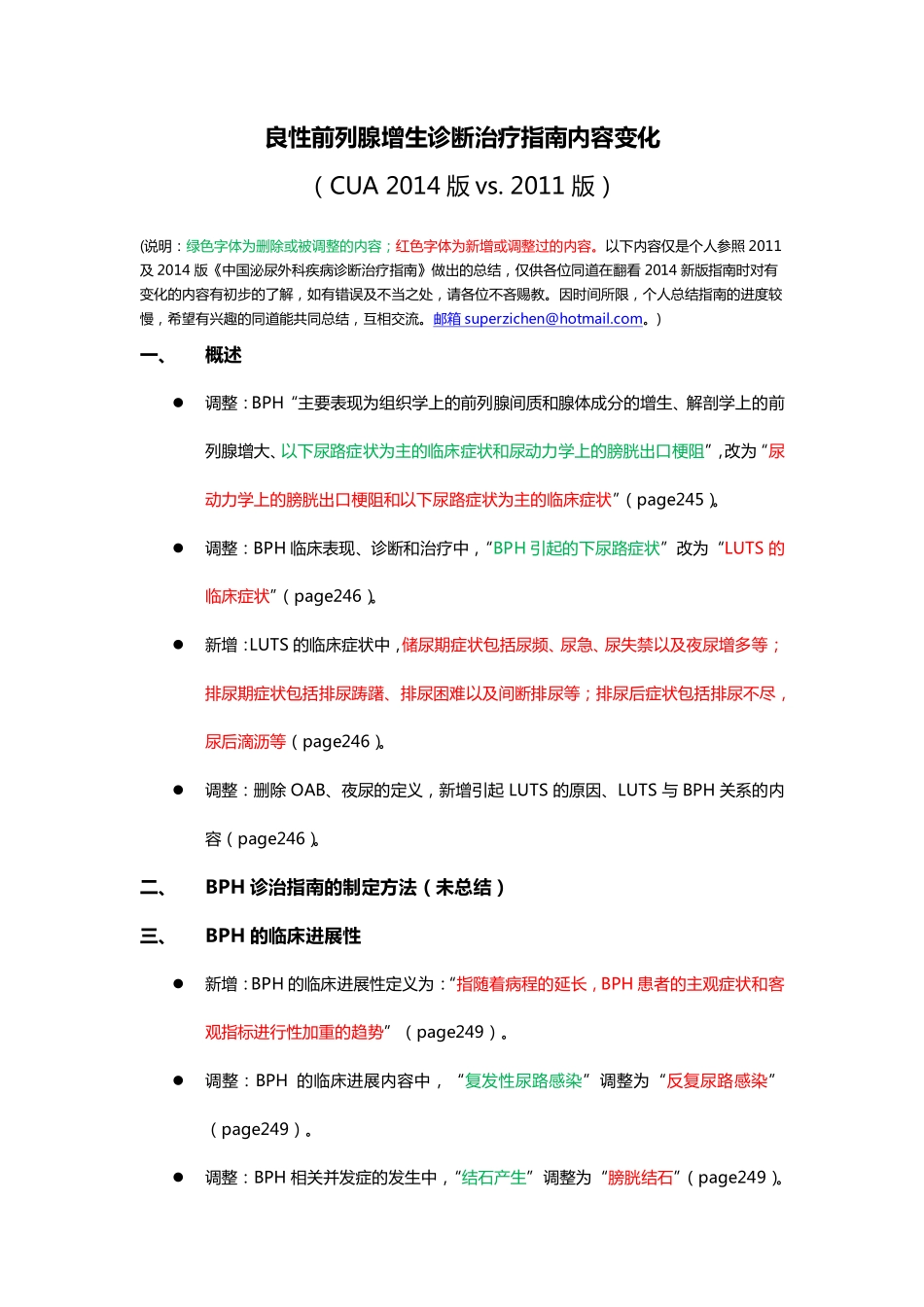 CUA2014 BPH指南变更内容_第1页