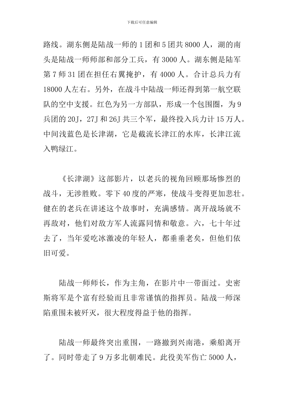 电影长津湖观后感想500字_第3页