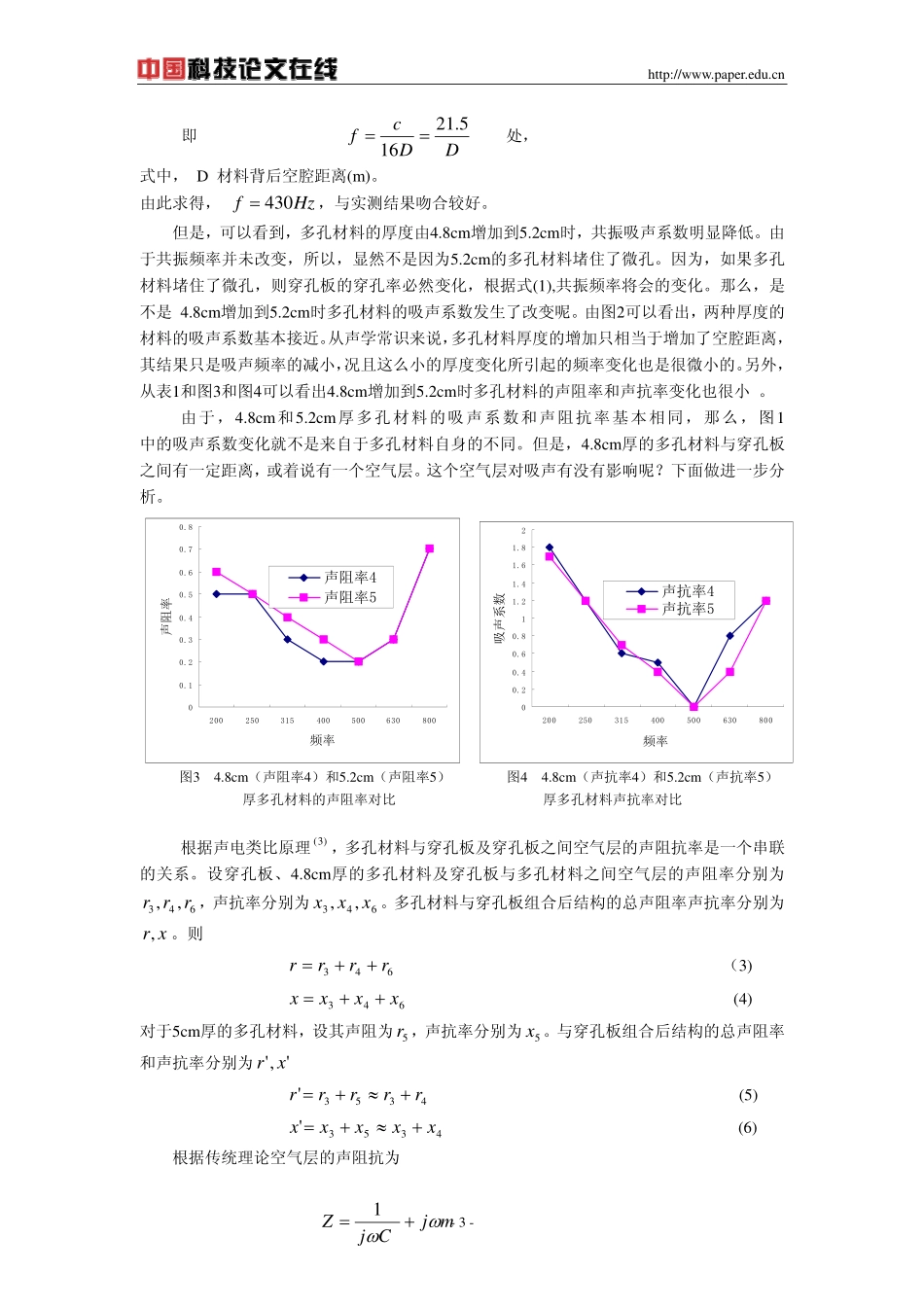 穿孔板和薄板吸声系数和频谱经验公式_第3页