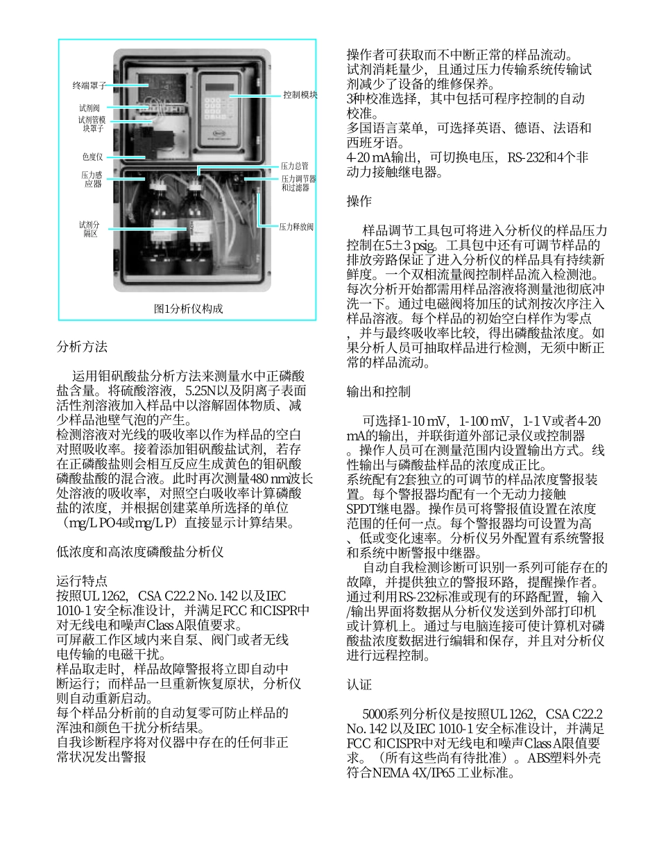 5000系列磷酸盐分析仪_第2页