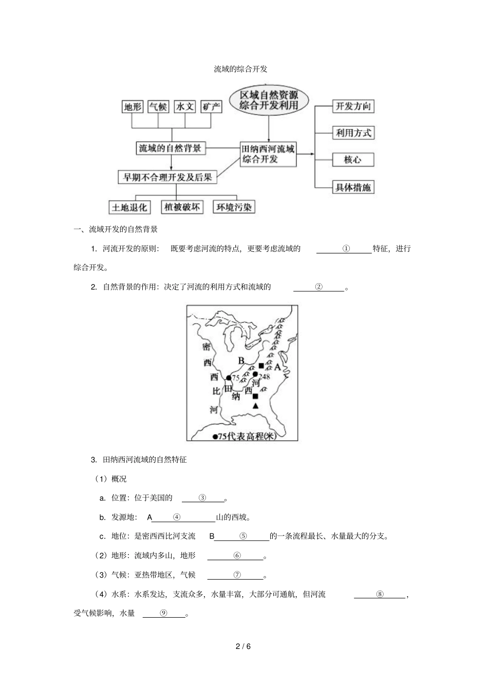 2018_2019学年高中地理每日一题流域的综合开发含解析新人教版必修3_第2页