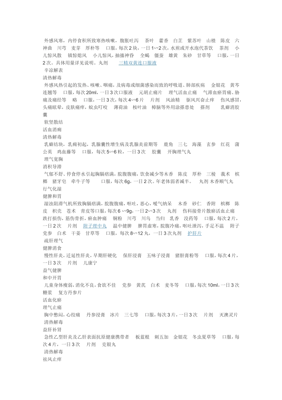 常用中成药列表_第3页