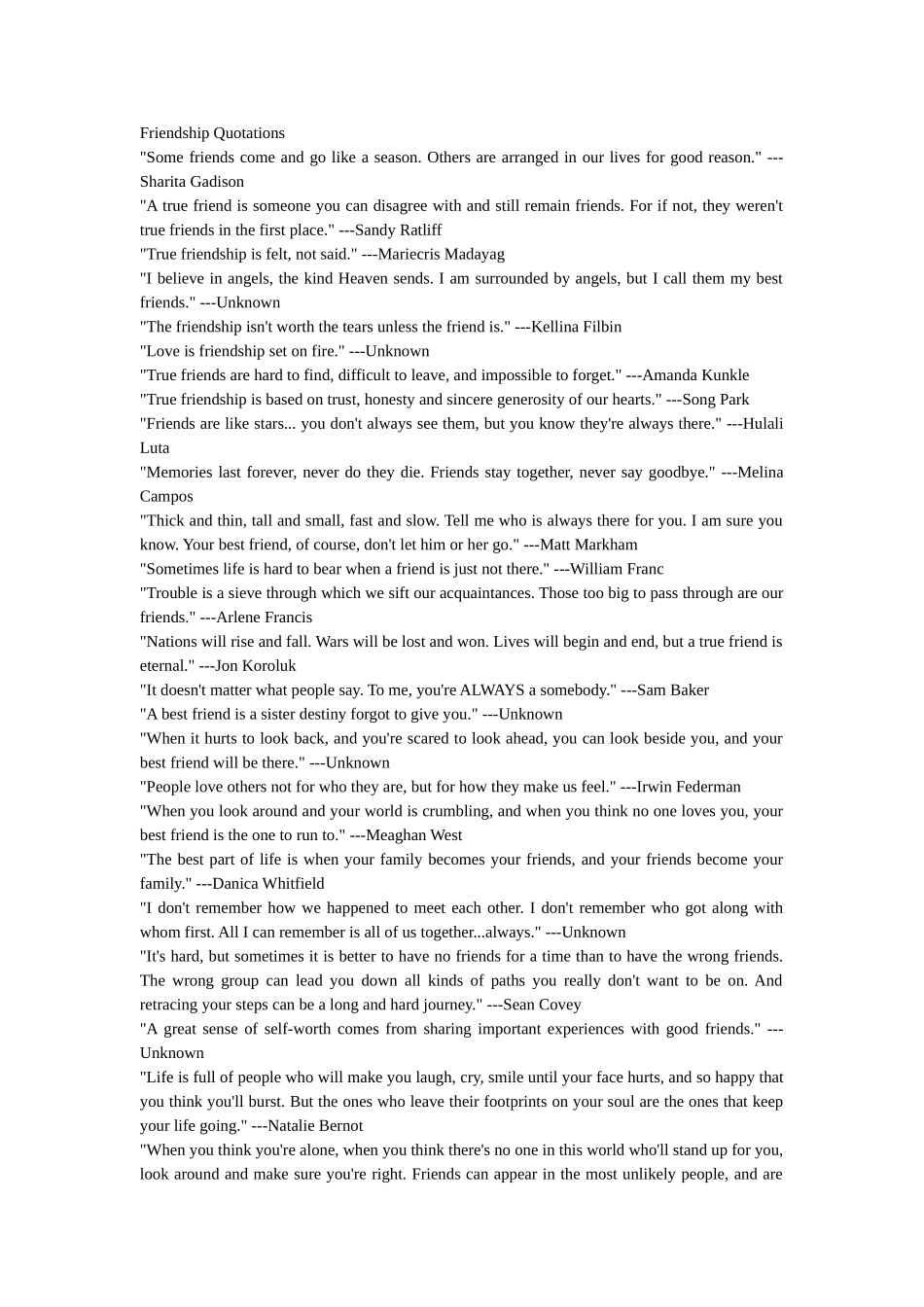Friendship-Quotations_第1页