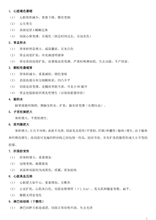 病理大体描述