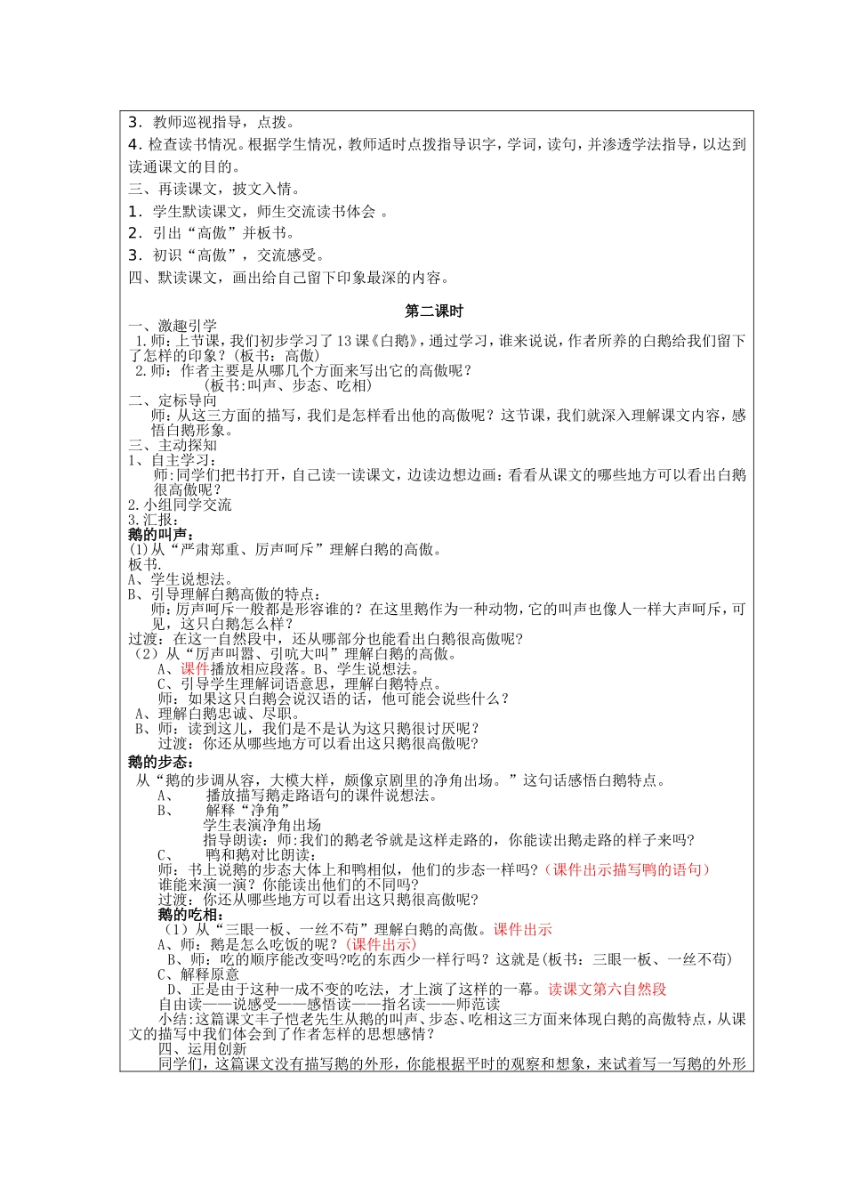 白鹅教学课件_第2页