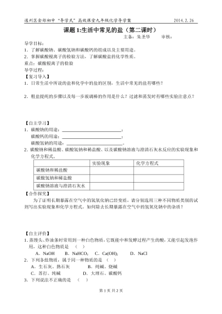 1112生活中常见的盐
