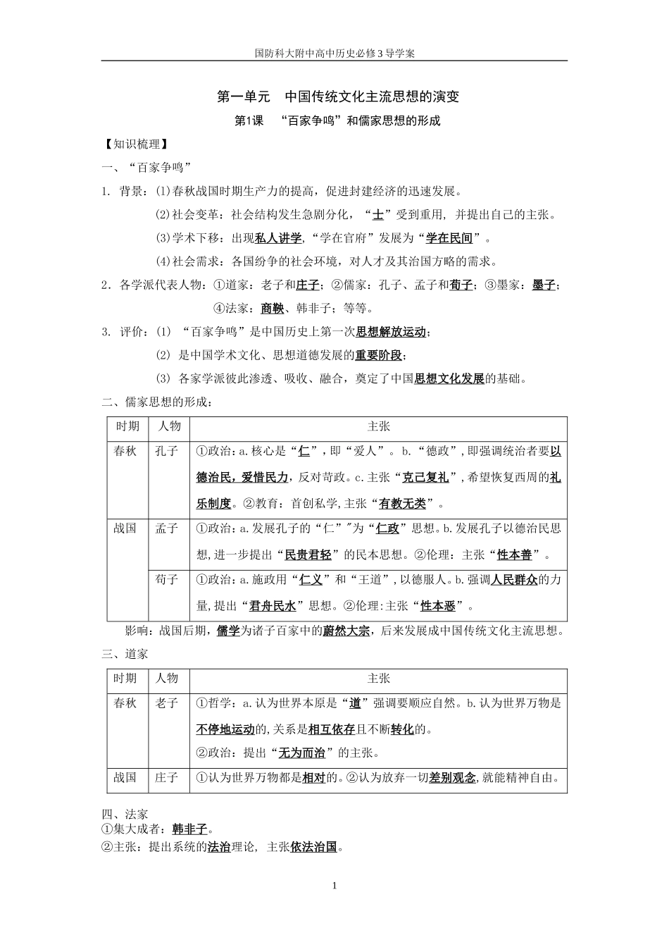 历史必修3复习提纲_第1页