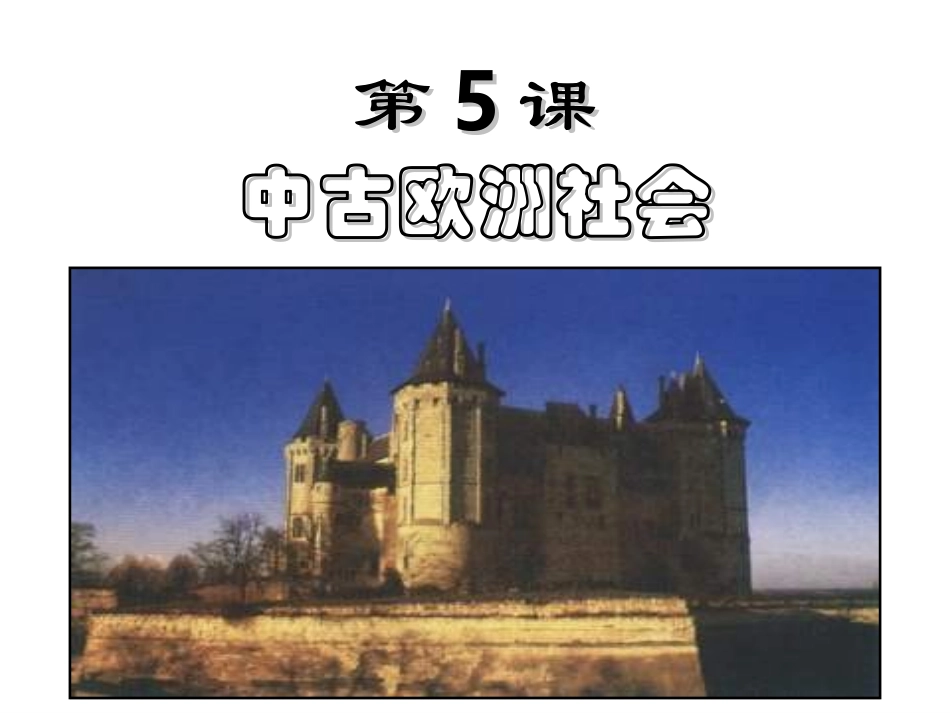 第5课中古欧洲社会_第1页