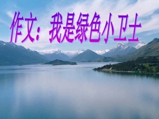 作文《环保小卫士》