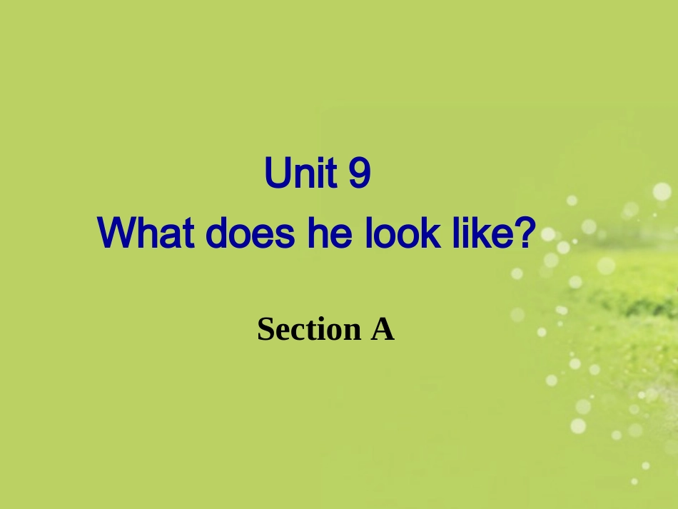 七年级英语下册《Unit9-What-does-he-look-like-Section-A》课件-(新版)人教新目标版_第2页