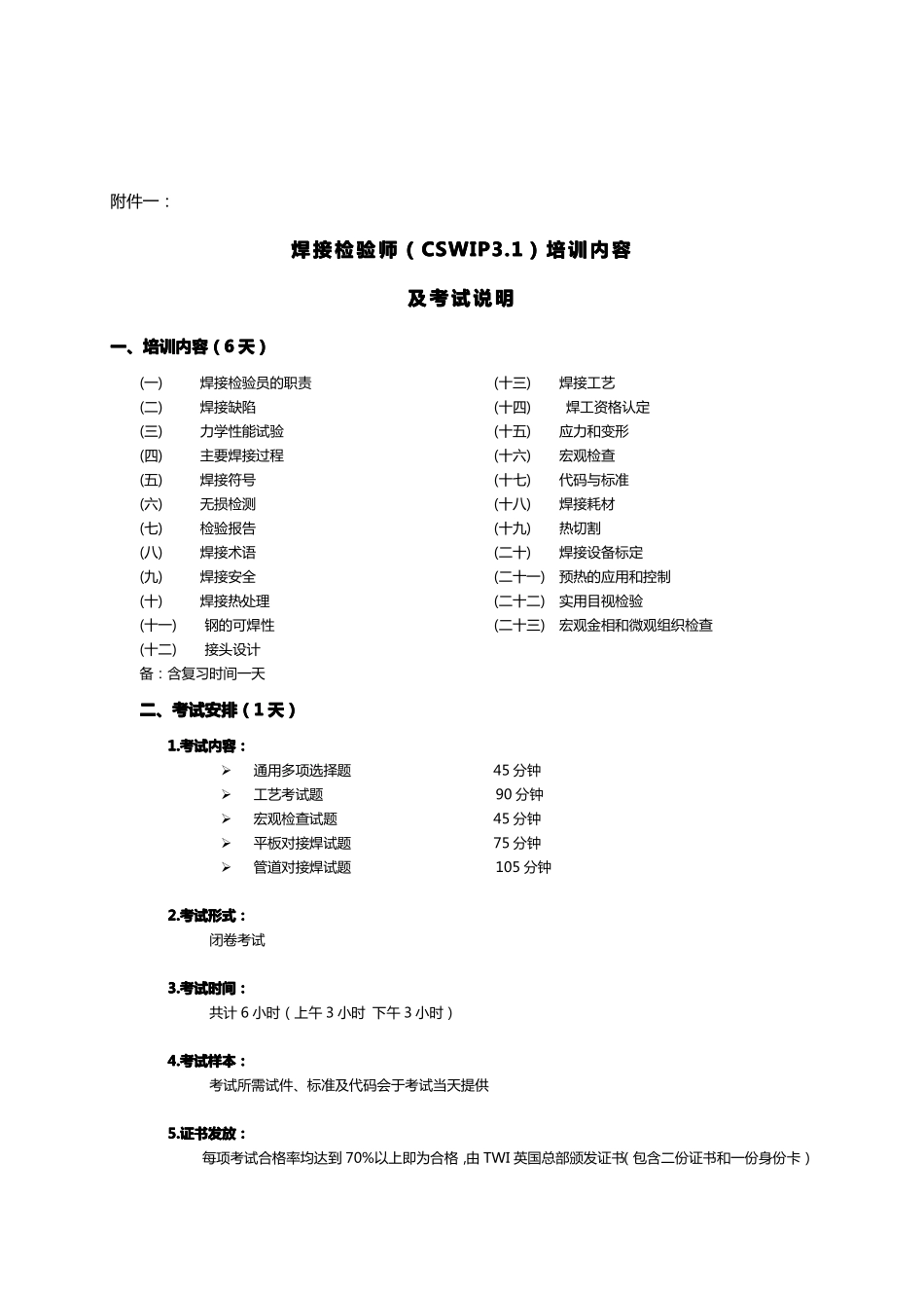 CSWIP认证内容_第1页