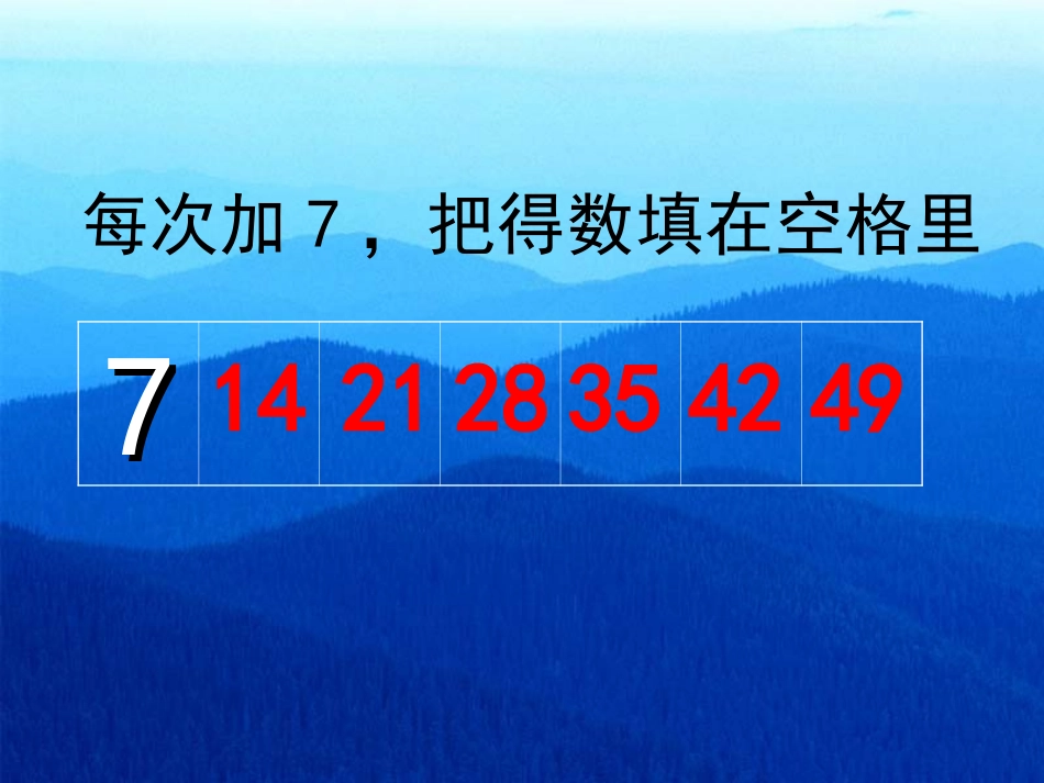 人教版二年级数学上册《7的乘法口诀》PPT课件_第2页