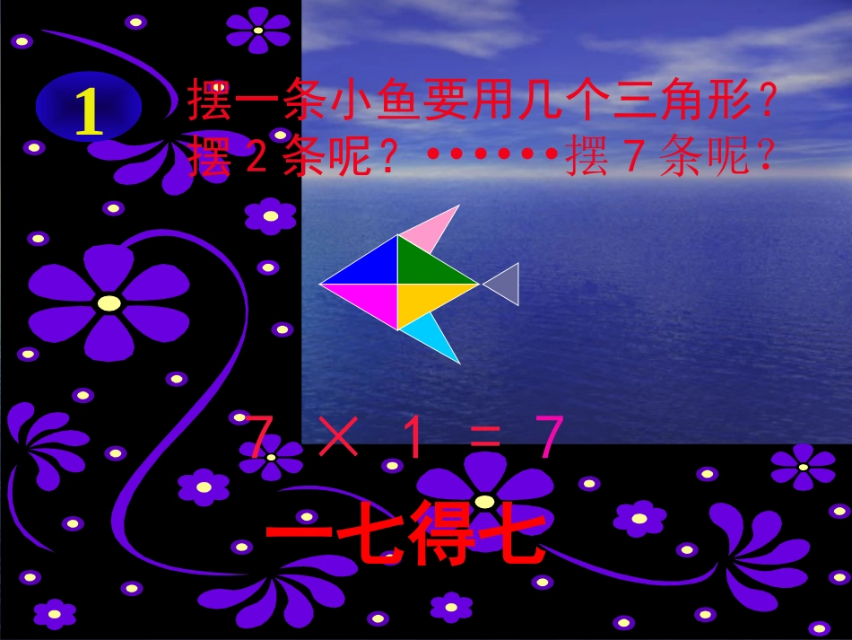 人教版二年级数学上册《7的乘法口诀》PPT课件_第3页