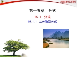15.1.1从分数到分式.1.1-从分数到分式