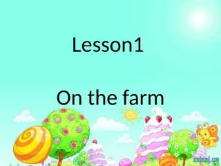 Lesson1OntheFarm