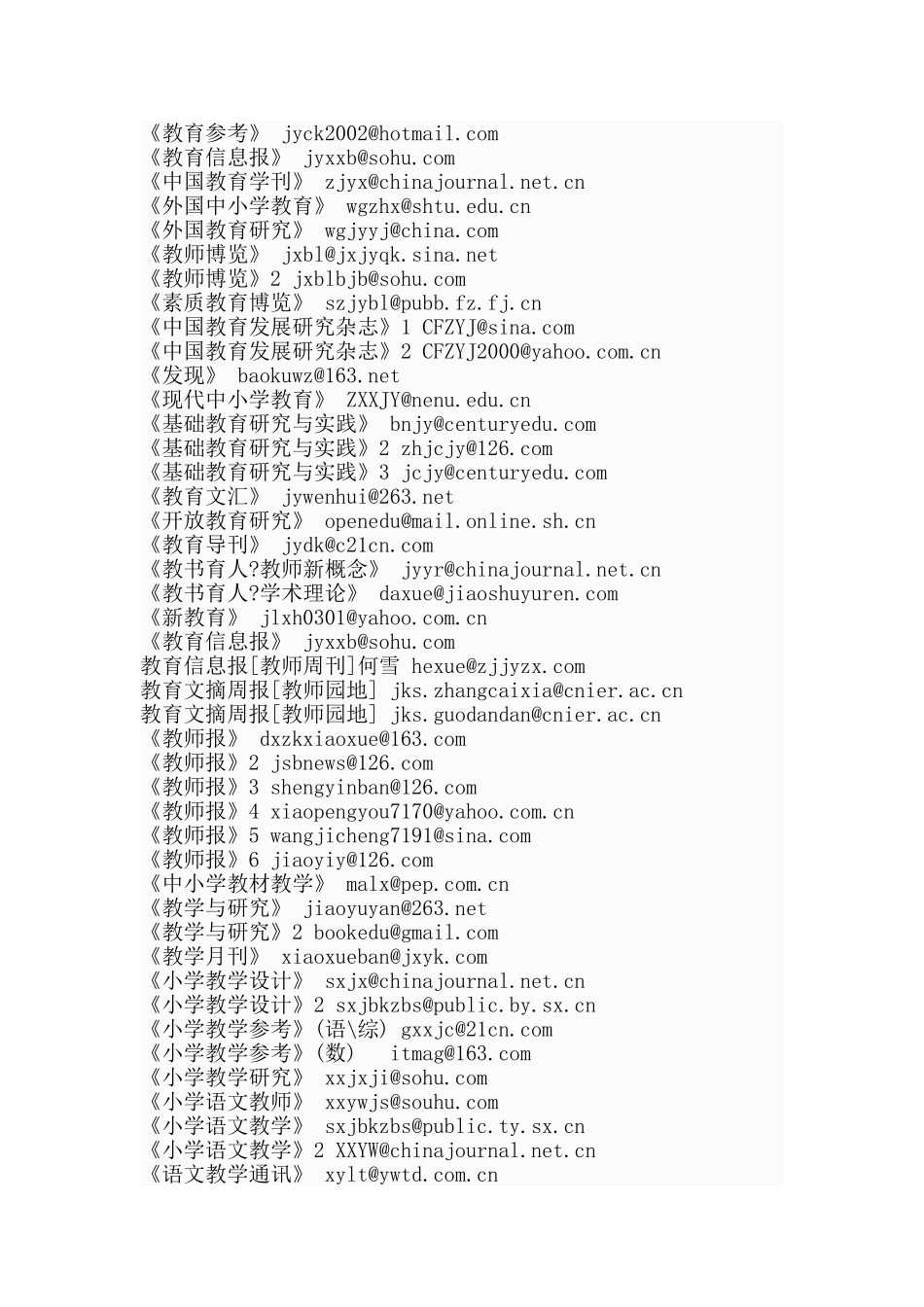 教育类报刊杂志投稿大全_第2页