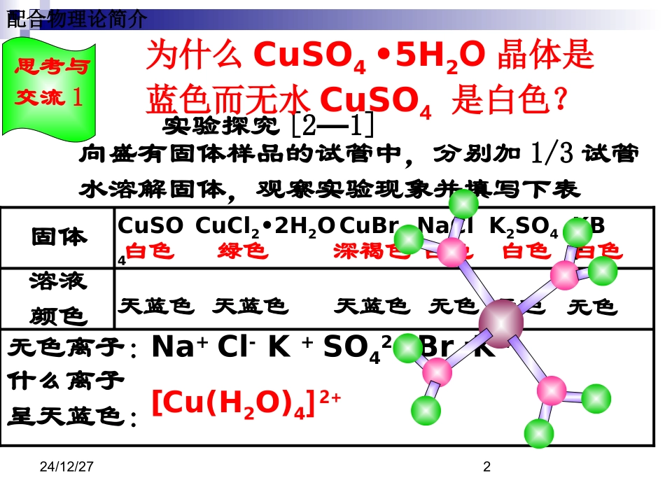 第二章分子结构与性质第二节分子的立体构型第3课时_第2页