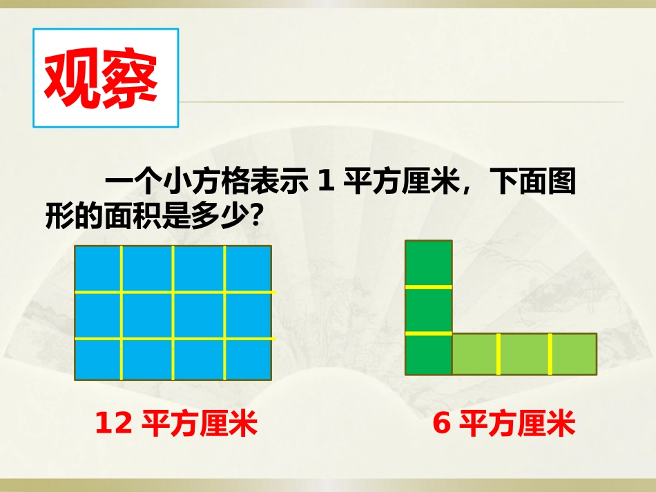 人教2011版小学数学三年级《长方形和正方形的面积计算》ppt_第3页