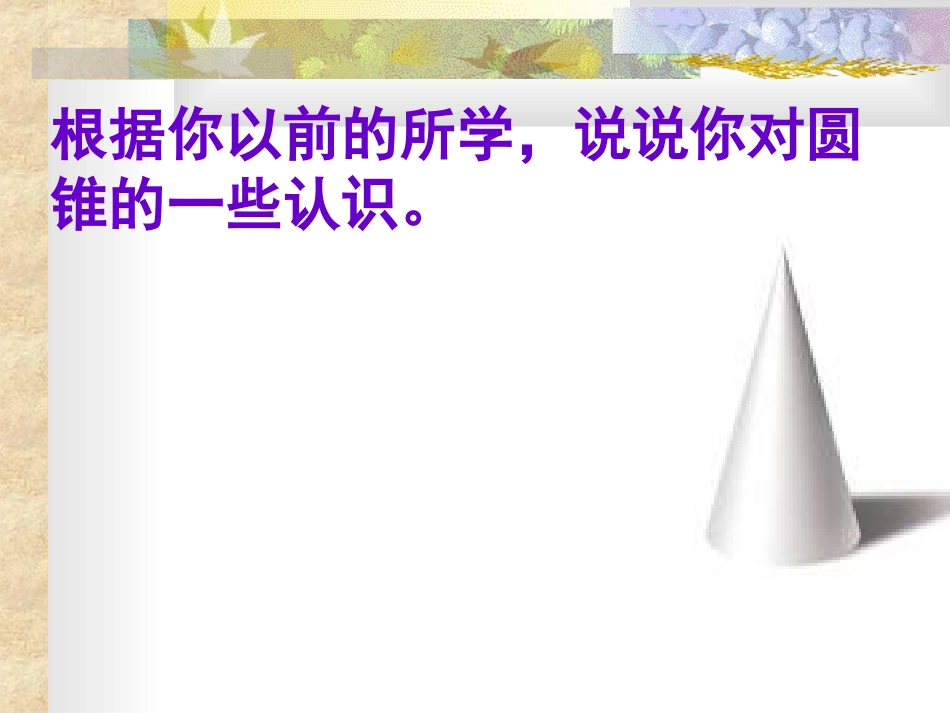 244弧长和扇形的面积(2)--圆锥的侧面展开图(1)_第3页