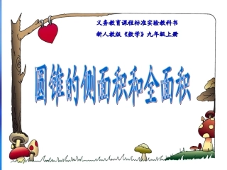 244弧长和扇形的面积(2)--圆锥的侧面展开图(1)