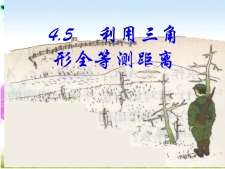4.5利用三角形全等测距离