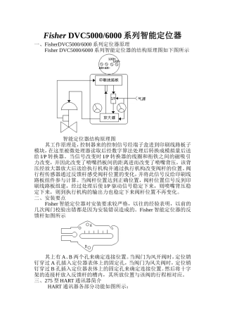 Fisher DVC6000系列智能定位器
