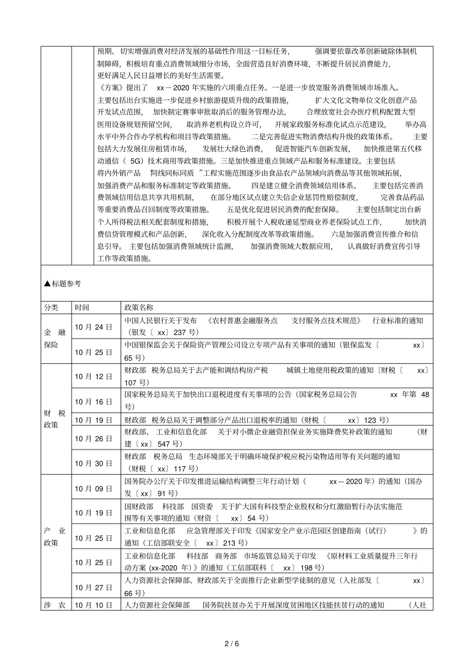 2018年10月份主要宏观调控政策_第2页