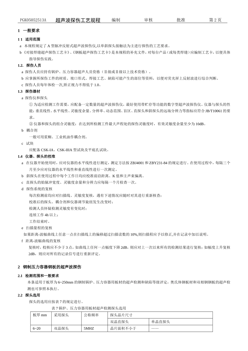 超声波探伤工艺规程_第2页