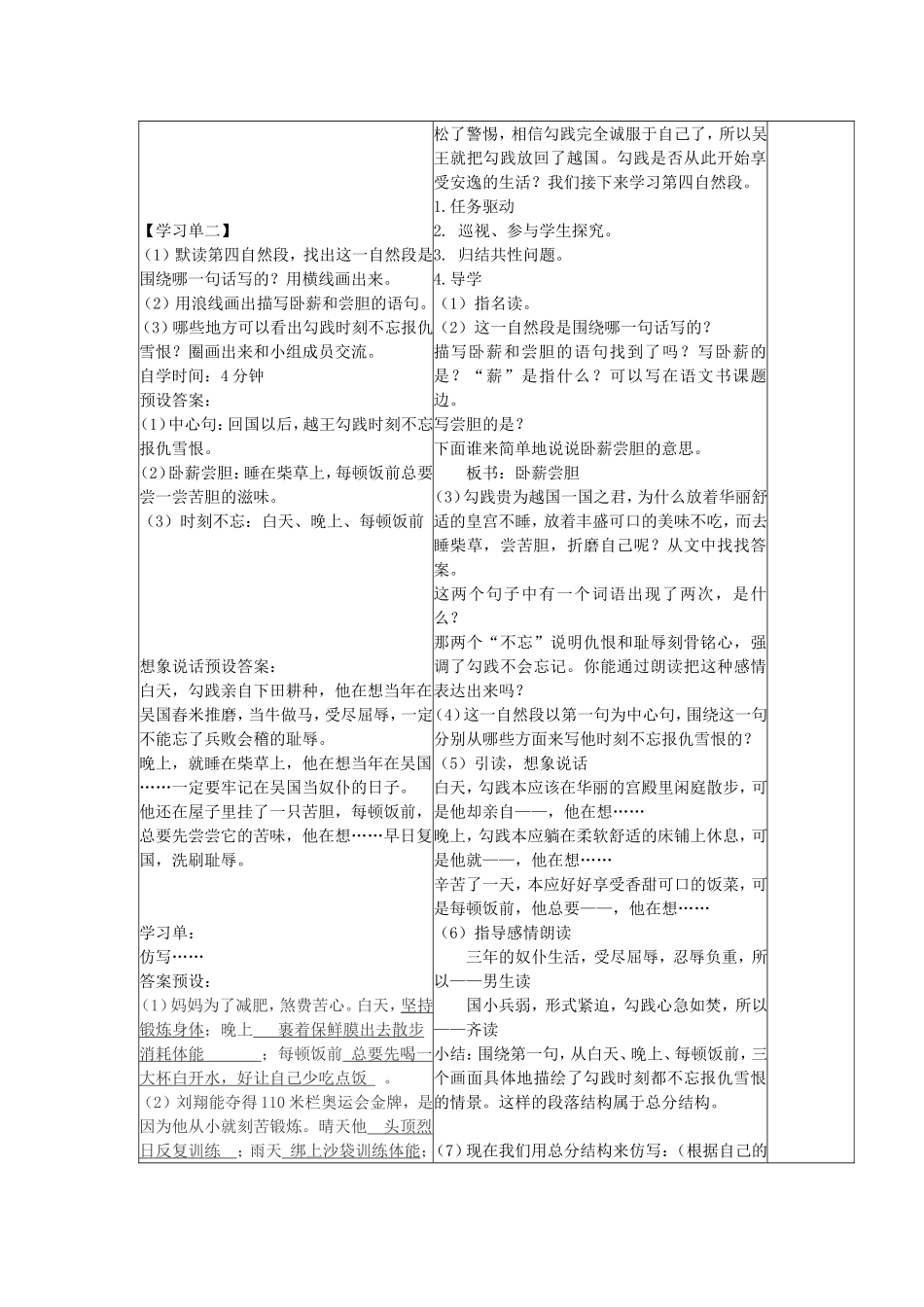 卧薪尝胆(学程导航第二课时)_第3页