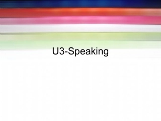 U3-Speaking&Writing