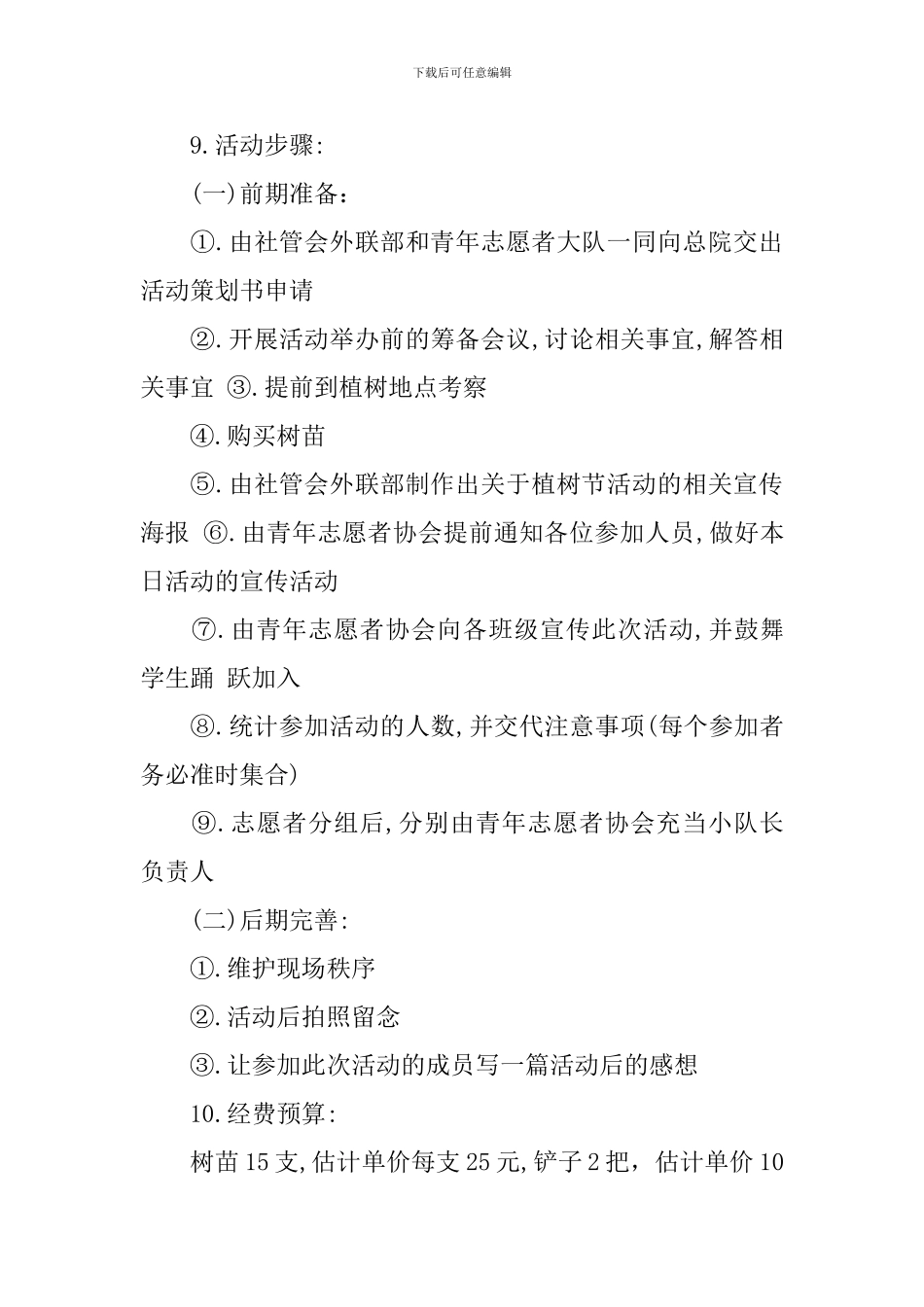 关于大学生植树节的策划书3篇_第3页