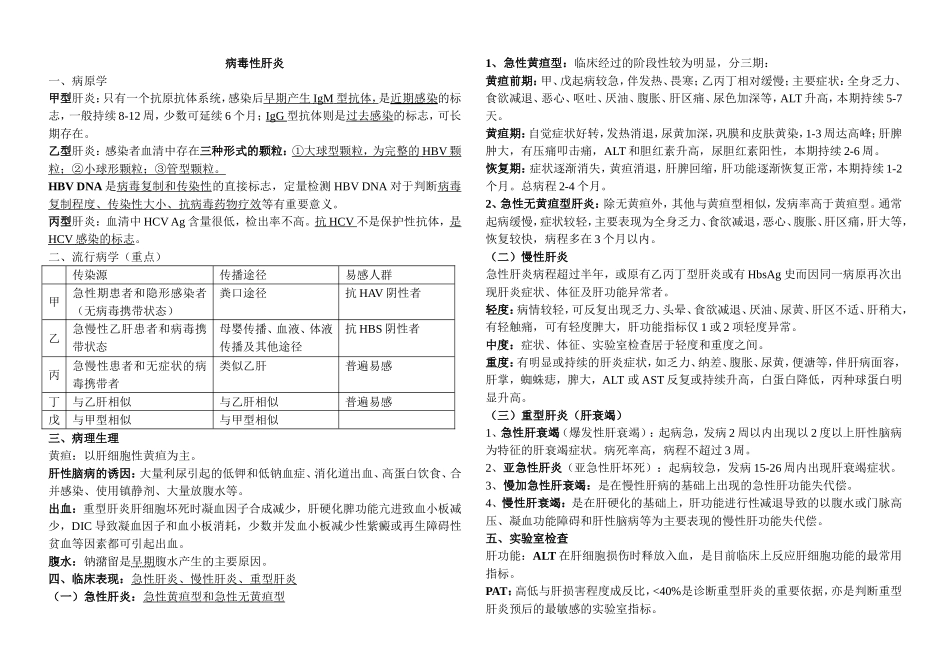 传染病复习提纲_第1页