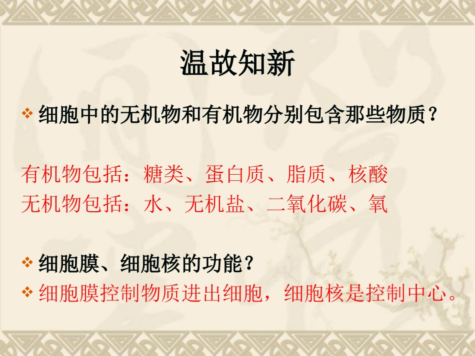 初中一年级生物上册第二单元-生物体的结构层次-第二章第一节-细胞通过分裂产生新细胞课件_第1页