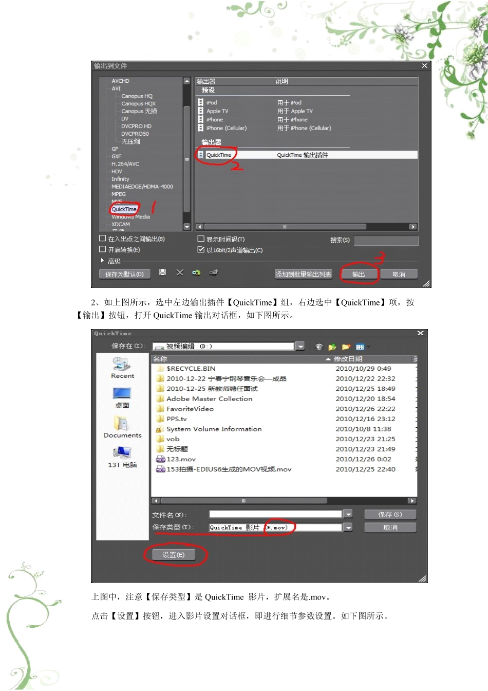 EDIUS 6 制作高清MOV视频_第2页