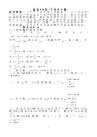 函数方程不等式专题