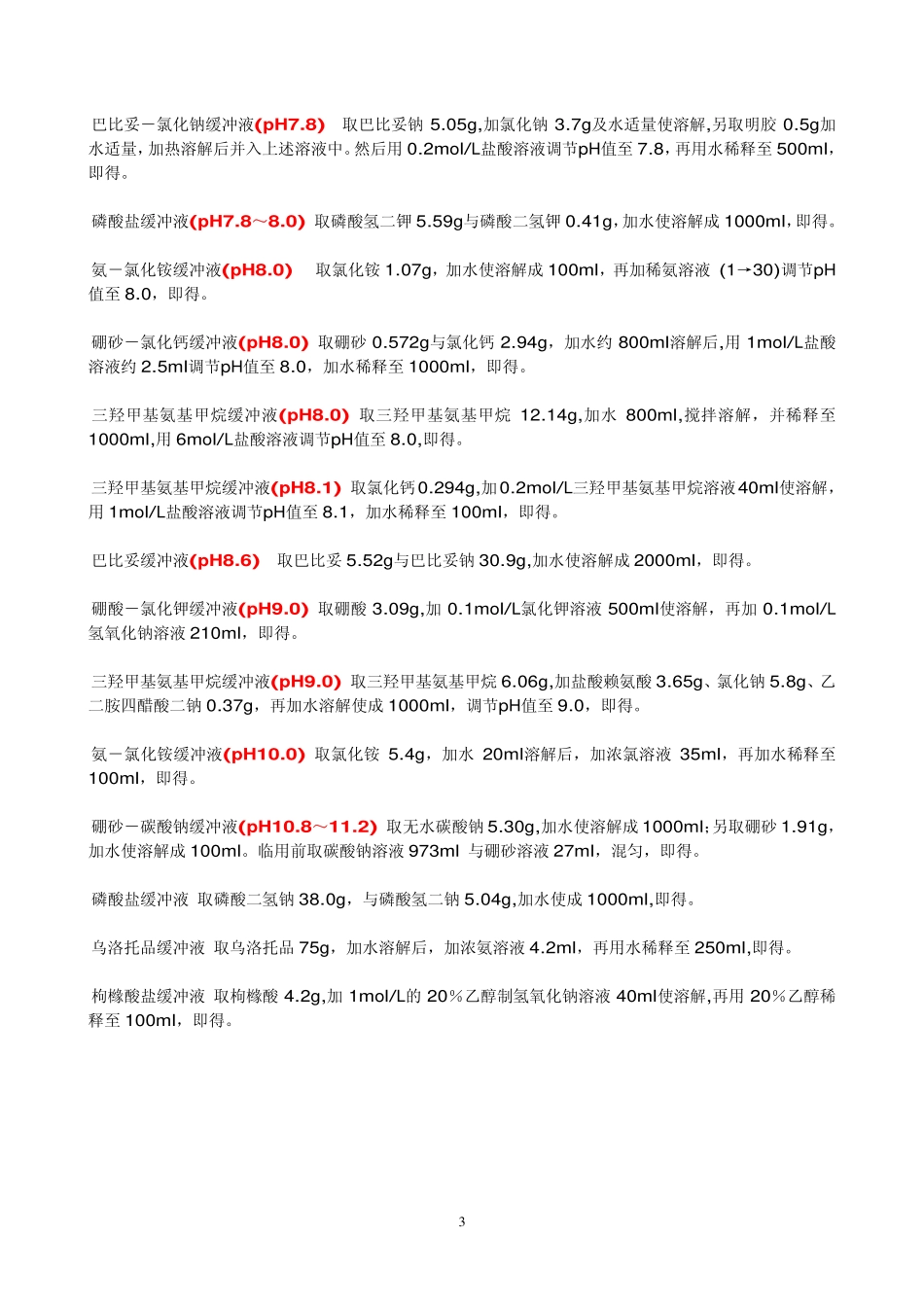 常用缓冲液的配制_第3页