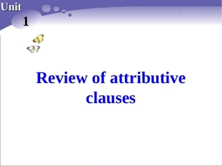 Reviewofattributiveclauses
