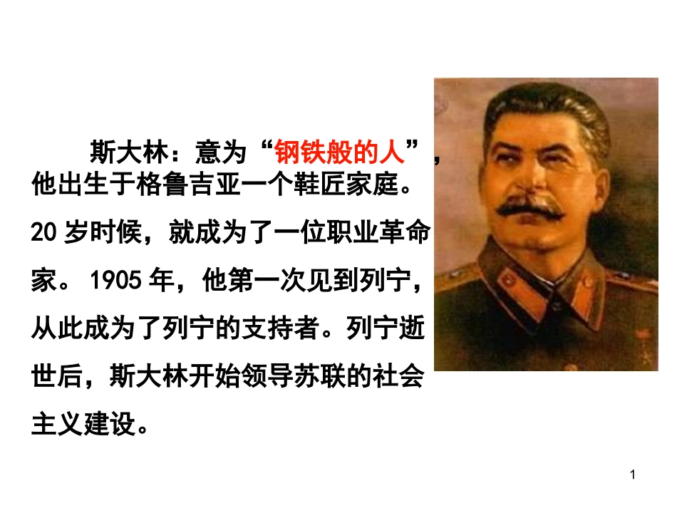 《斯大林模式》课件_第1页