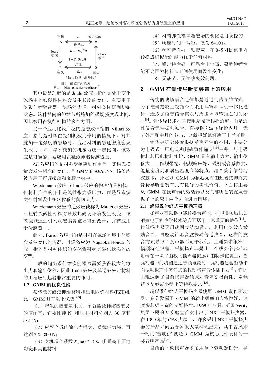 超磁致伸缩材料在骨传导听觉装置上的应用_第2页