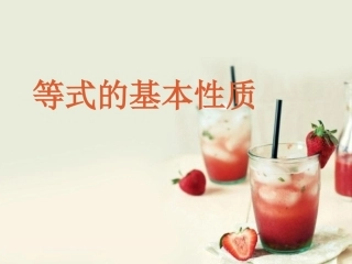 《等式的基本性质》课件1
